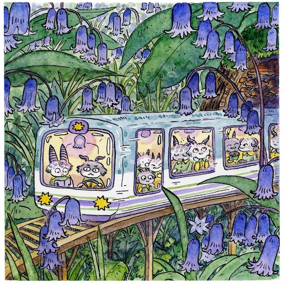 Bluebell Express print