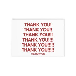 Thank You... Postcard Heartfelt Gratitude Card Greeting Card