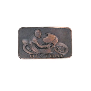 Vintage DAYTONA motorcycle Racing belt buckle chain racing bike gift