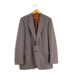 Cowboy Western Blazer Jacket | Vintage Rockabilly Sport Coat / Sergeant&#39;s Western Wear / Men&#39;s Medium / maq