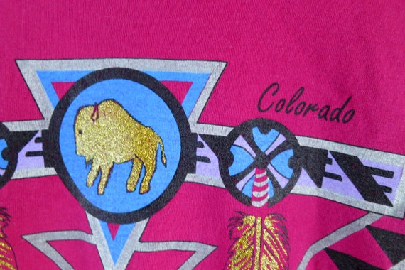 Vintage Pink COLORADO Tshirt novelty shirt 1990s … - image 3
