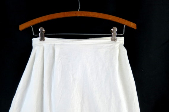 White Petticoat Vintage Tulle Skirt Cotton Slip S… - image 3