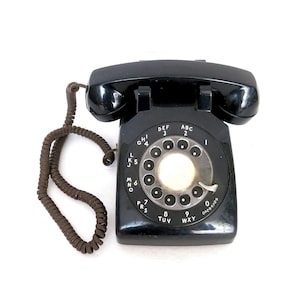 Black Rotary Dial Desk Phone Office Telephone Vintage Western Electric Dial Phone