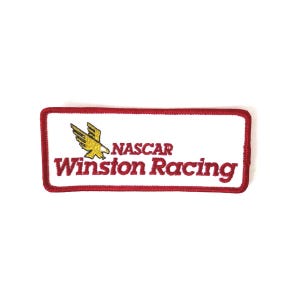 90s Vintage Nascar WINSTON Racing Series Patch Winston Cigarette Patch - Embroidered Applique 1990s Stock Car Racing Patch