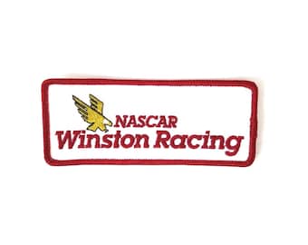 Vintage 90s NASCAR Winston Racing Embroidered Patch