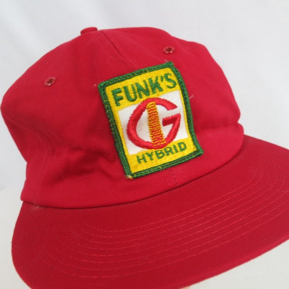 Funk's Hybrid Seed Farmer Hat Red Vintage snap ba… - image 3