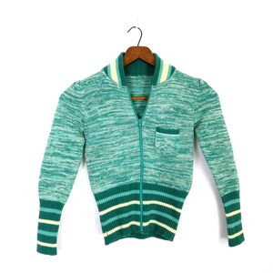 60s Zip Cardigan - Etsy