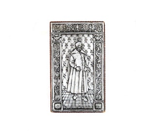 Religious Saint wall hanging Wood Block & Tin Metal Wall Hanging Plaque