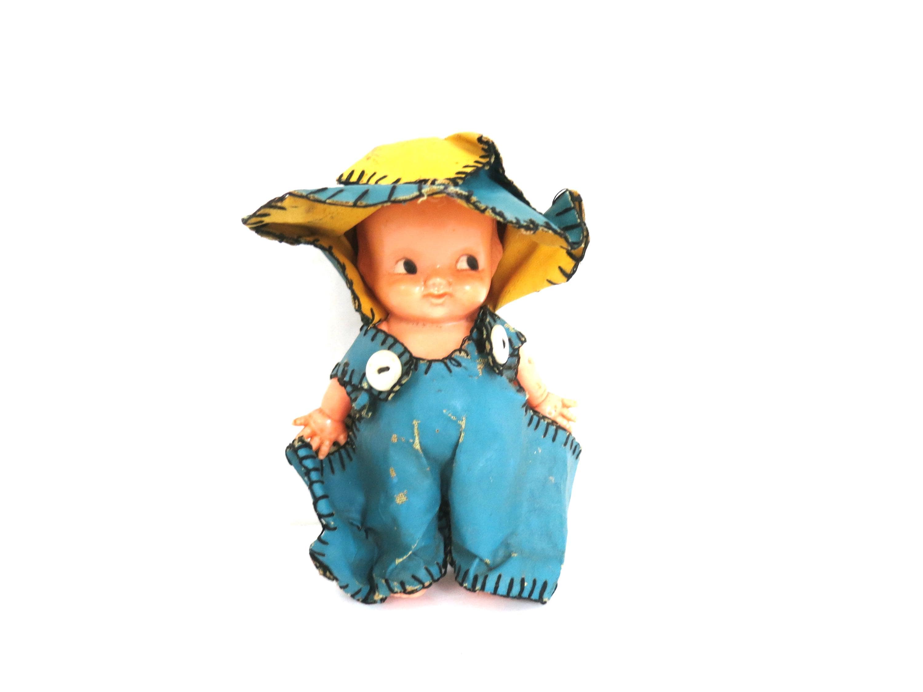 Poupée Ancienne Petit Colin En Celluloïd – Mini Mannequin France Années 1900