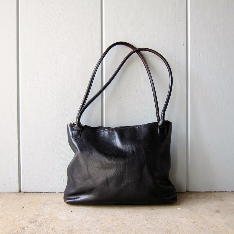 Large Leather Shoulder Bag Double Strap HOBO INTERNATIONAL Bag Etsy