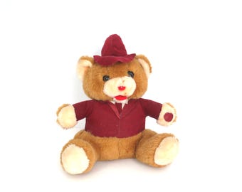 1985 Smart Sam Talking Bear Plush: Hip Yick Intl Interactive Stuffed Animal