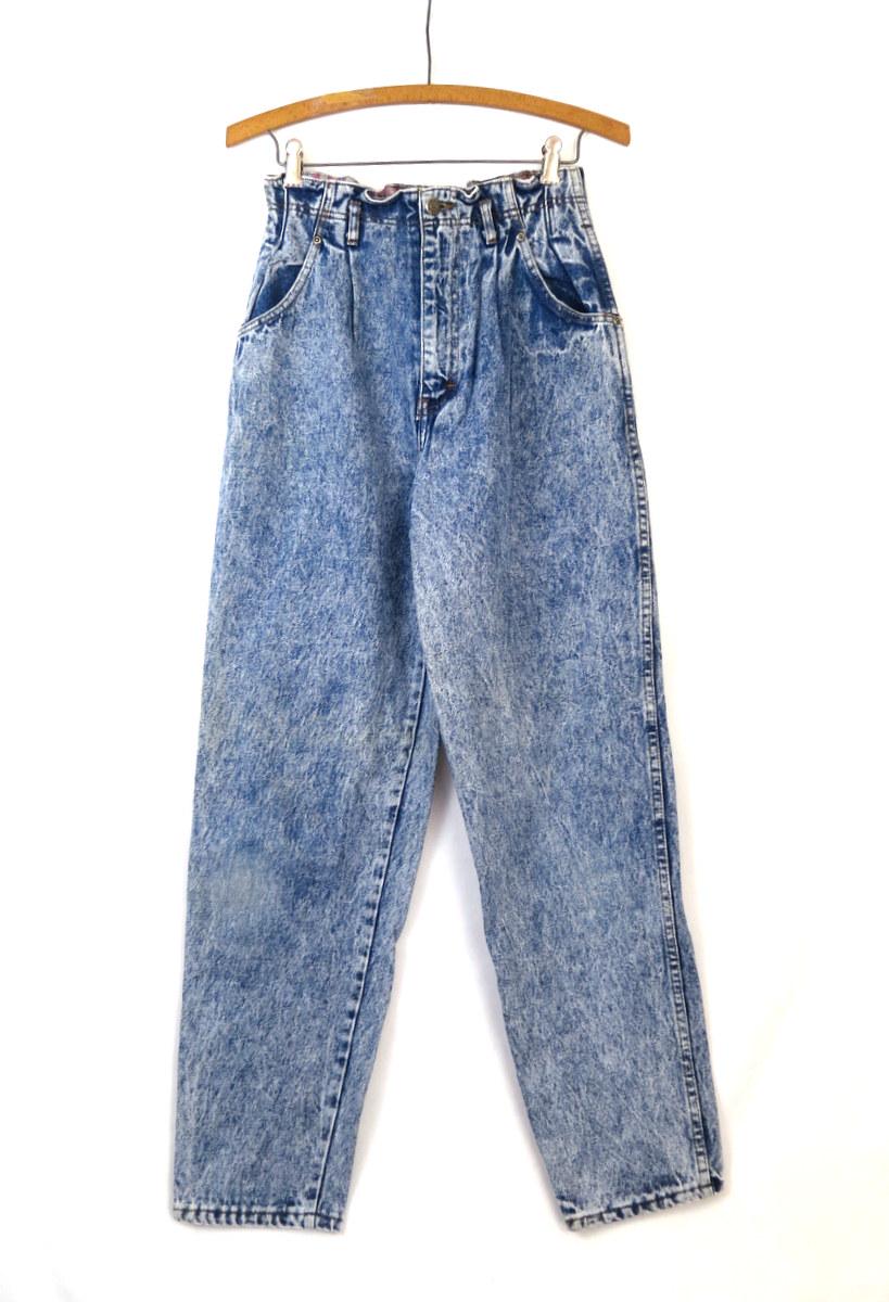 80s High Waist Jeans MIXED BLUES Denim Jeans Vintage Tapered 80s High Waist Jeans MIXED BLUES Denim Jeans Vintage Tapered