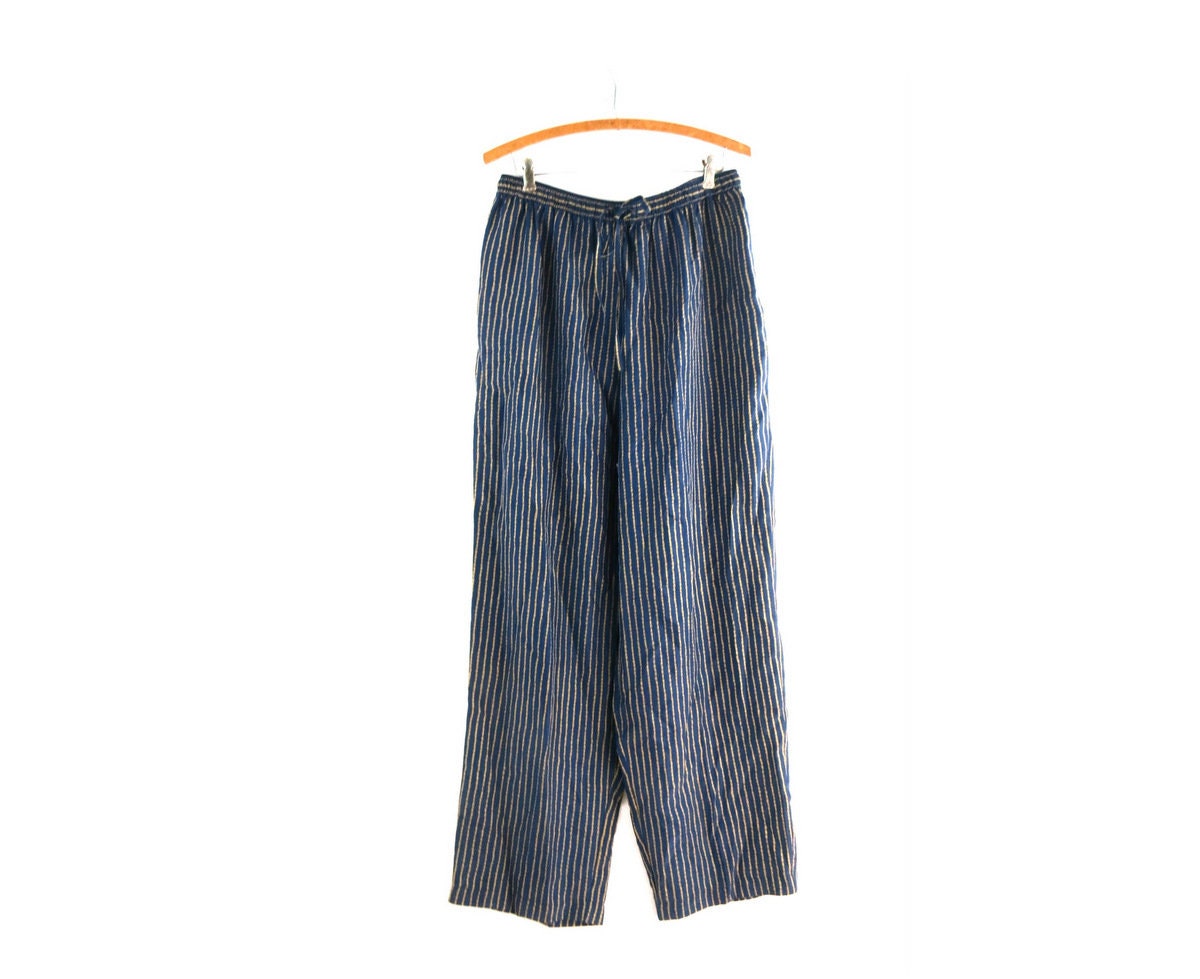 Pinstripe Silk Baggy Pajama Pants - Ready-to-Wear 1AC2G4