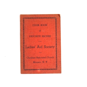 Livre de recettes vintage de recettes préférées Livre de recettes Monsey New York de la Ladies&#39; Aid Society
