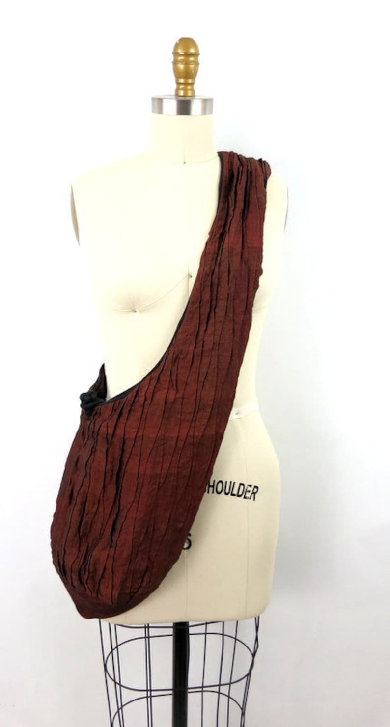 vintage Crossbody Fabric purse Across Body Slouchy Sling Purse Boho market Bag Indie Girl Revival Purse