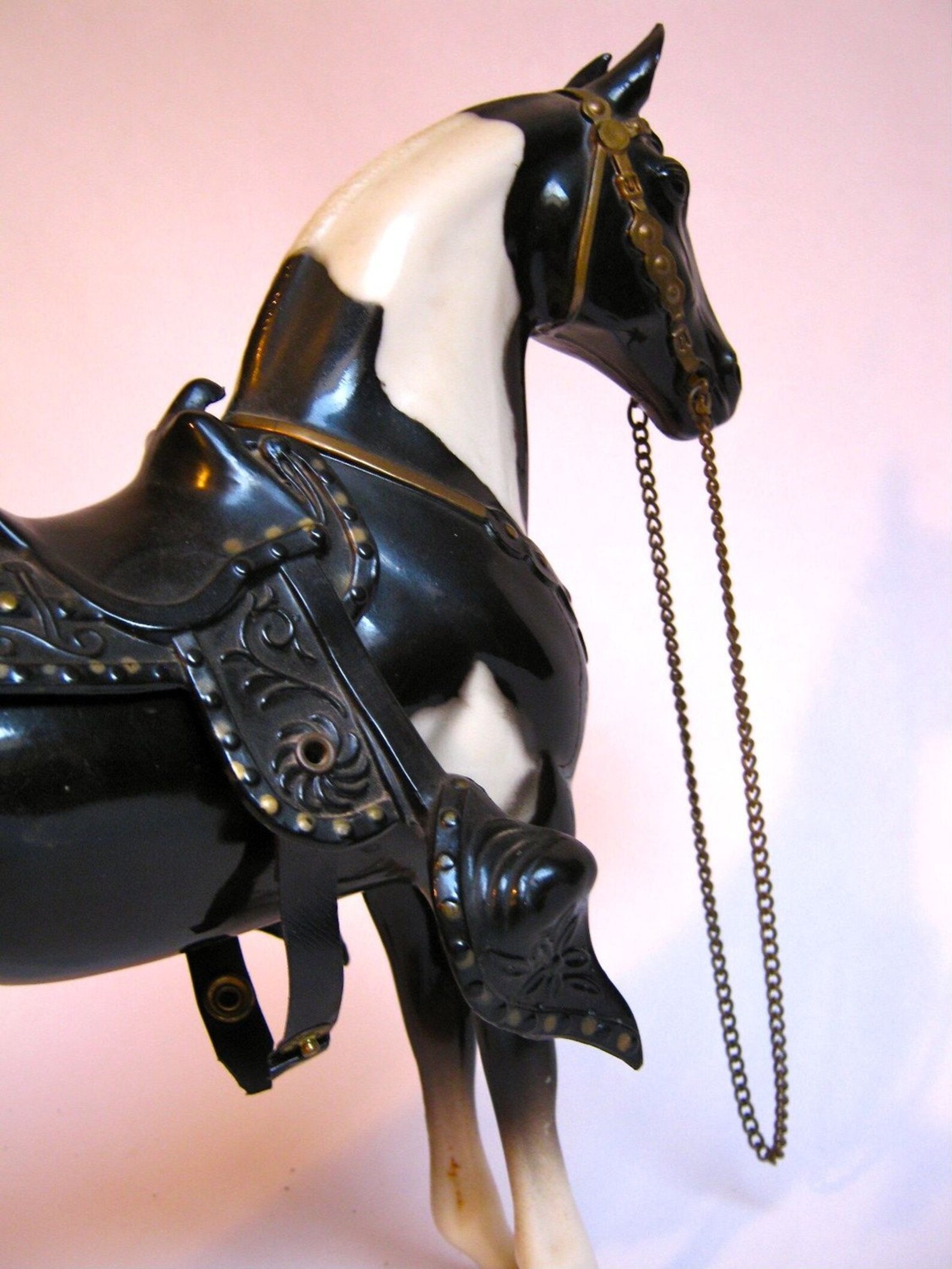 Vintage 1950s Breyer Pinto Horse Toy WESTERN Saddle Etsy