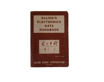 1959 Allied's Electronics Data Handbook | Buch der Allied Radio Corporation / Vintage 1950er Amateurfunkbuch