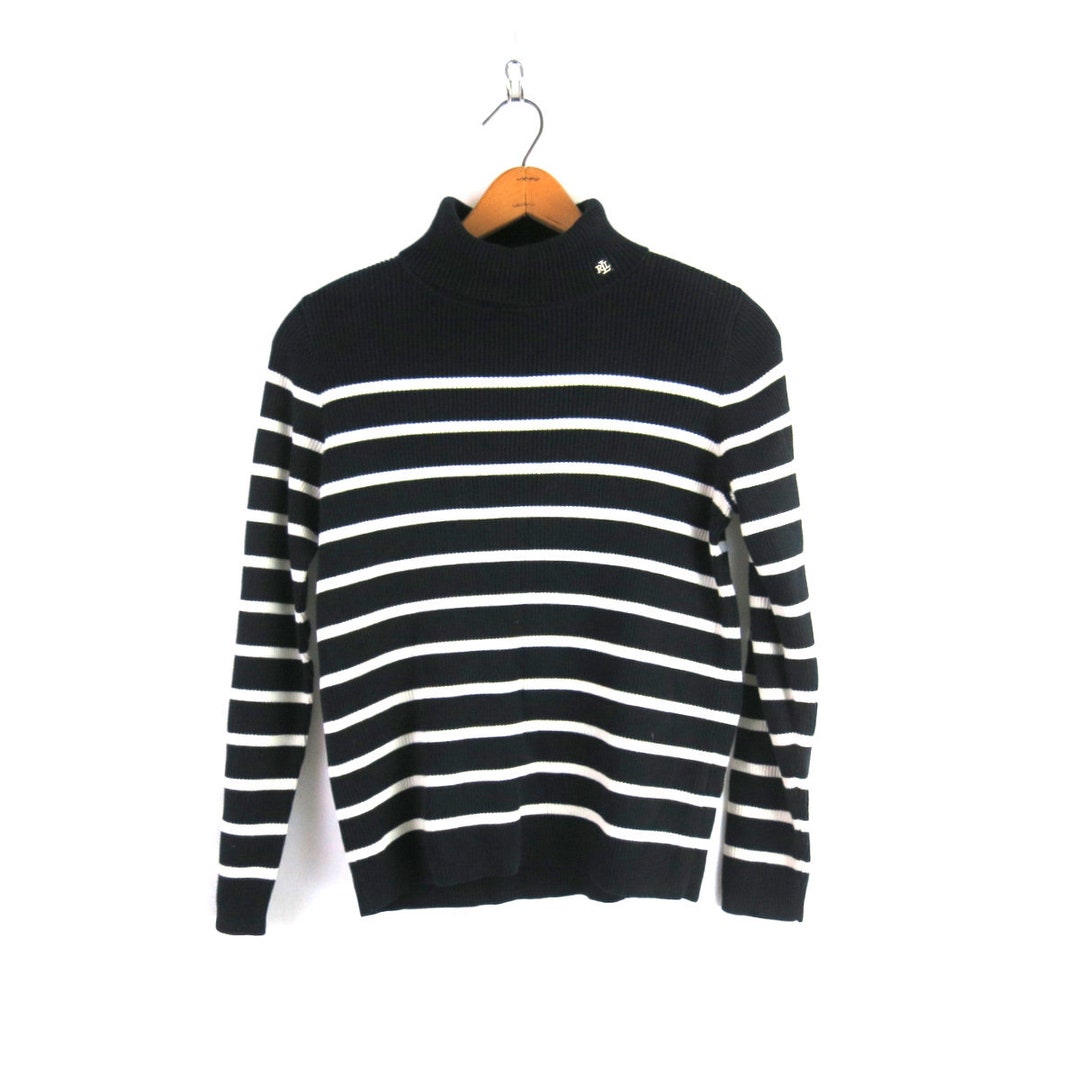 Pull Fille Primark Col Roulé Rayé – Taille 9-10 Ans, Viscose, Très Bon état