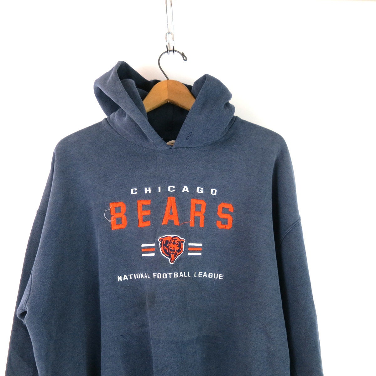 Cut off Chicago Bears Hoodie Sweatshirt Baggy Football - Etsy