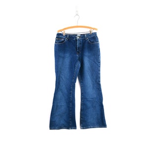 Buy Size 12 NOS Key Blue Denim Flare Bell Bottom Jeans Vintage 70s