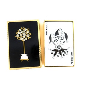 Carte da gioco Vintage Crown, gioco di carte retrò per la famiglia, mazzo di carte floreale in scatola / completo