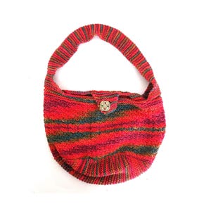 Handmade Crochet Knit Bag | Small Vintage Granny core Purse