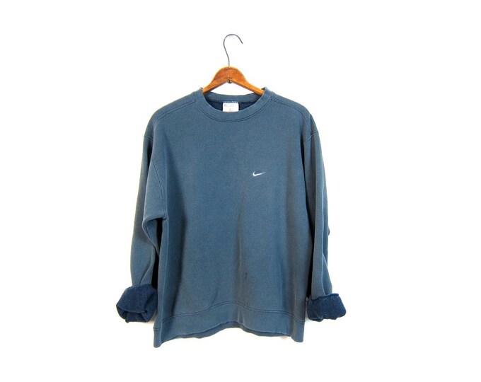 faded blue nike sweatshirt