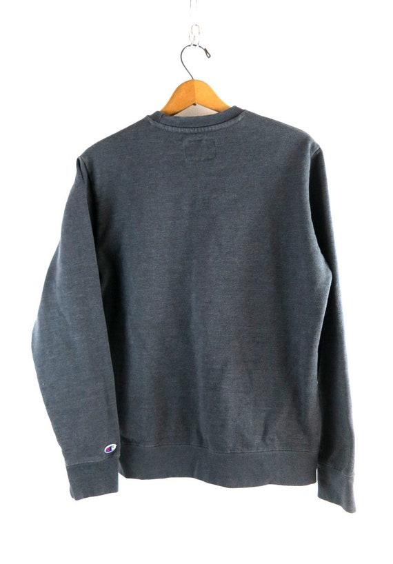 Gray CHAMPION Sweatshirt Oversized vintage Preppy… - image 5