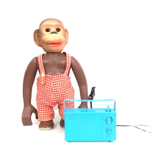 Vintage 1960's Marx Motorized Monkey Mr Chimp Monkey Toy