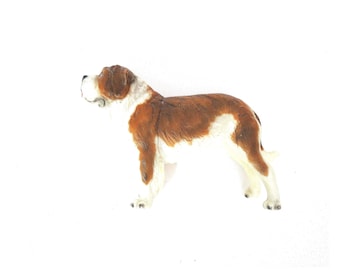 Vintage Breyer St Bernard Dog Plastic Toy Collectible