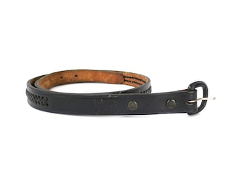 Vintage boho grunge Braided western genuine leather belt‎ size 42 Vintage Boho Grunge Braided Leather Belt Size 42 - Etsy main image 3