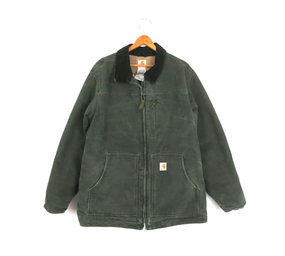 Vintage Carhartt Insulated Barn Coat – Rugged Ranch Jacket (Size XL)