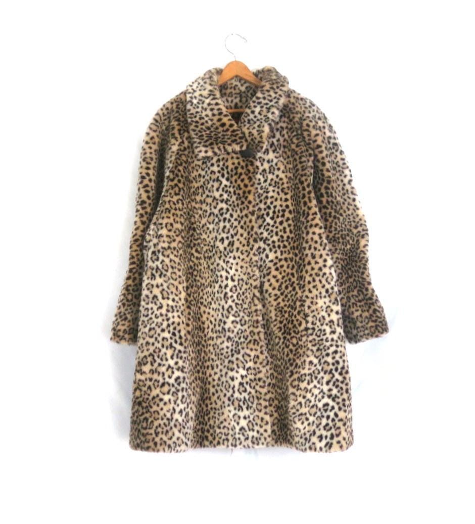 Vintage Leopard Fur Coat - Etsy