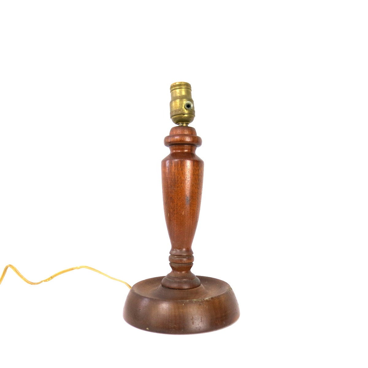 Vintage Wooden Lamp Simple Wood Table Lamp Accent Light Home Lighting Ranch Bedroom Decor Antique Wood Lamp