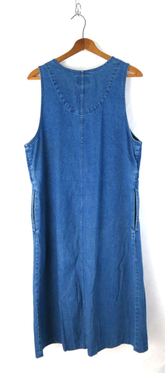 Vintage Jean Dress Tank Top Dress 90s 
