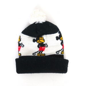 Mickey Mouse Stocking Hat Vintage Winter Beanie Hat