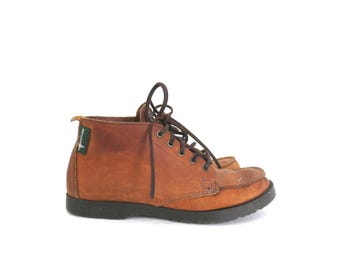 Vintage Eastland Brown Leather Ankle Boots: Men display picture 3