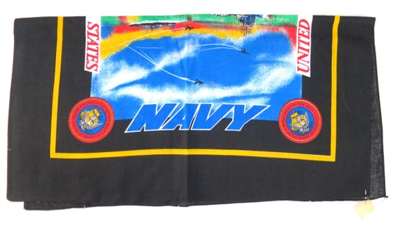 1990s US NAVY Bandana United States Bandanna Scar… - image 4