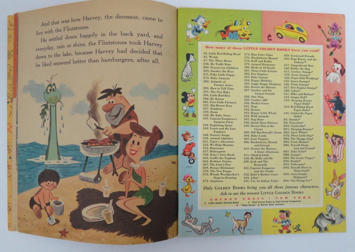 Vintage the Flinstones Hanna Barbera's Little Golden Book 1961