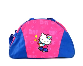 Pink Hello Kitty Duffel Bag Vintage Novelty Tote Suitcase