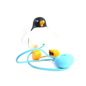 Vintage Perky Pengiun Pull Toy / Fisher Price 1973