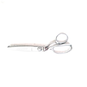 Vintage Wiss CB9 Silver Chrome Plated Zig-Zag Pinking Shears Scissors USA 9"