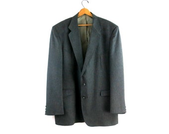 Gray Circle S Suit Coat Cowboy Western Blazer Jacket Vintage Sport Coat Men's Size 48 L