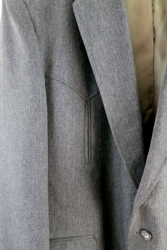 Gray Circle S Suit Coat Cowboy Western Blazer Jac… - image 4