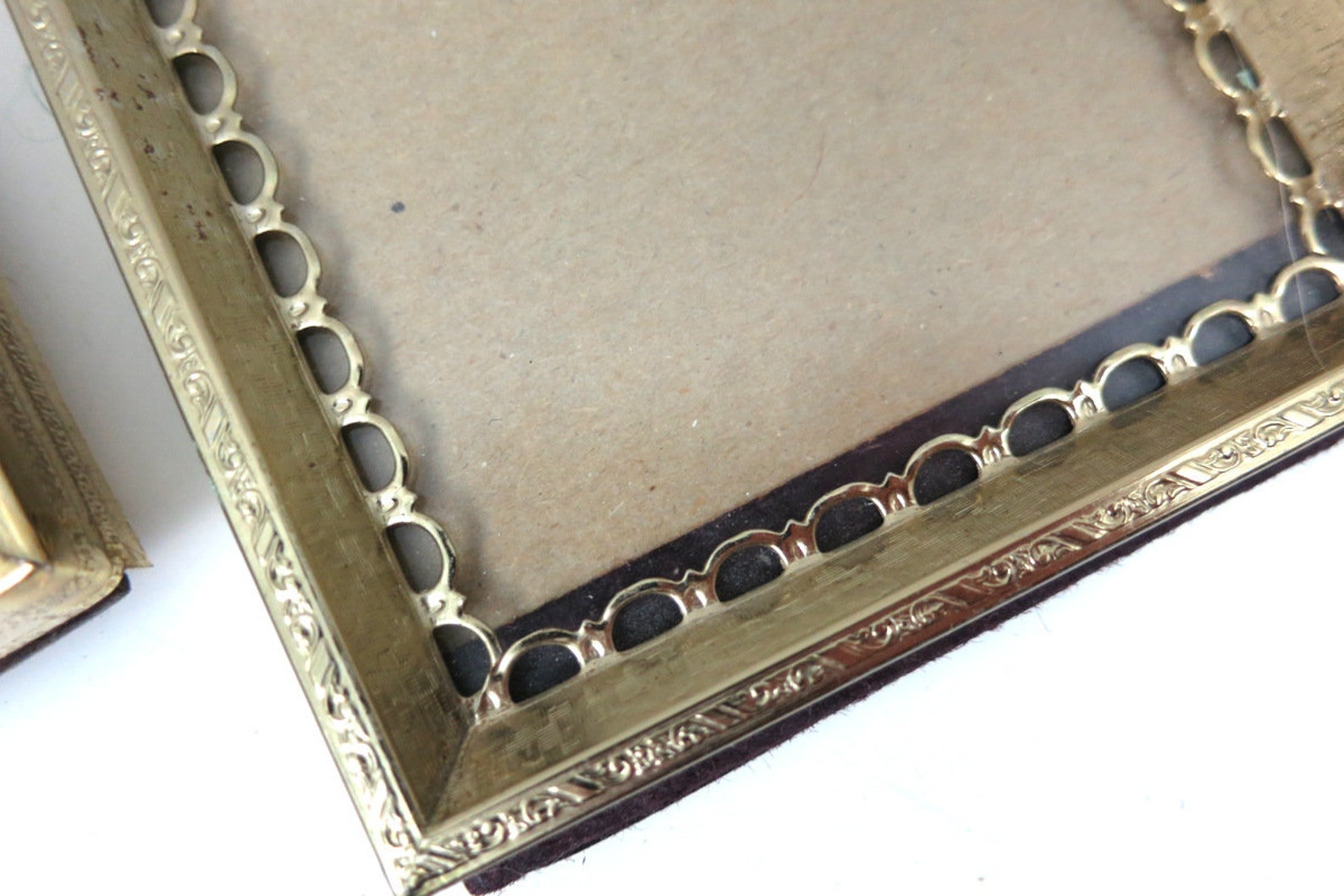 Vintage Gold Metal Picture Frames Retro Frames wedding family Etsy