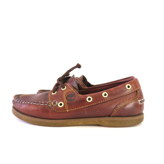 Brown Leather TIMBERLAND Boat Deck Shoes | Leathe… - image 4