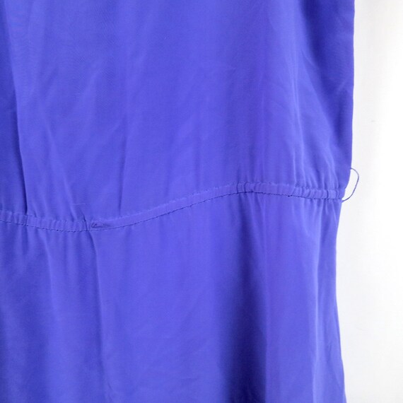 Vintage 70s Purple Silk Dress - Maggy London - Wo… - image 5