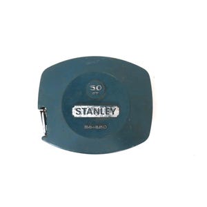 Vintage Stanley 50 ft. Hand Crank Life Guard 34-450 Tape Measure - Made in USA