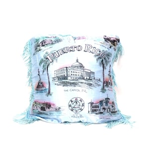 50s Souvenir Pillow - Etsy