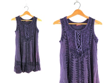 Purple Hippie Dress - Etsy